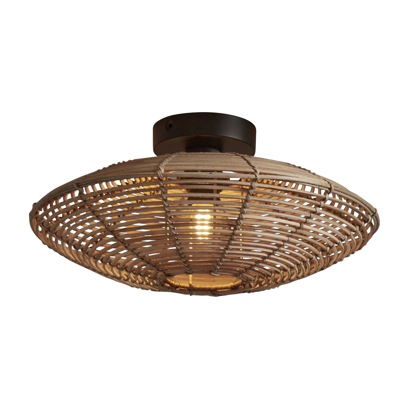 Plafonnier en rotin naturel 40x10 cm Tanami - Good & Mojo