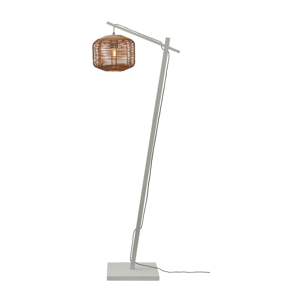 Stehlampe Tanami S Weiss/2520. Nat. - Good & Mojo