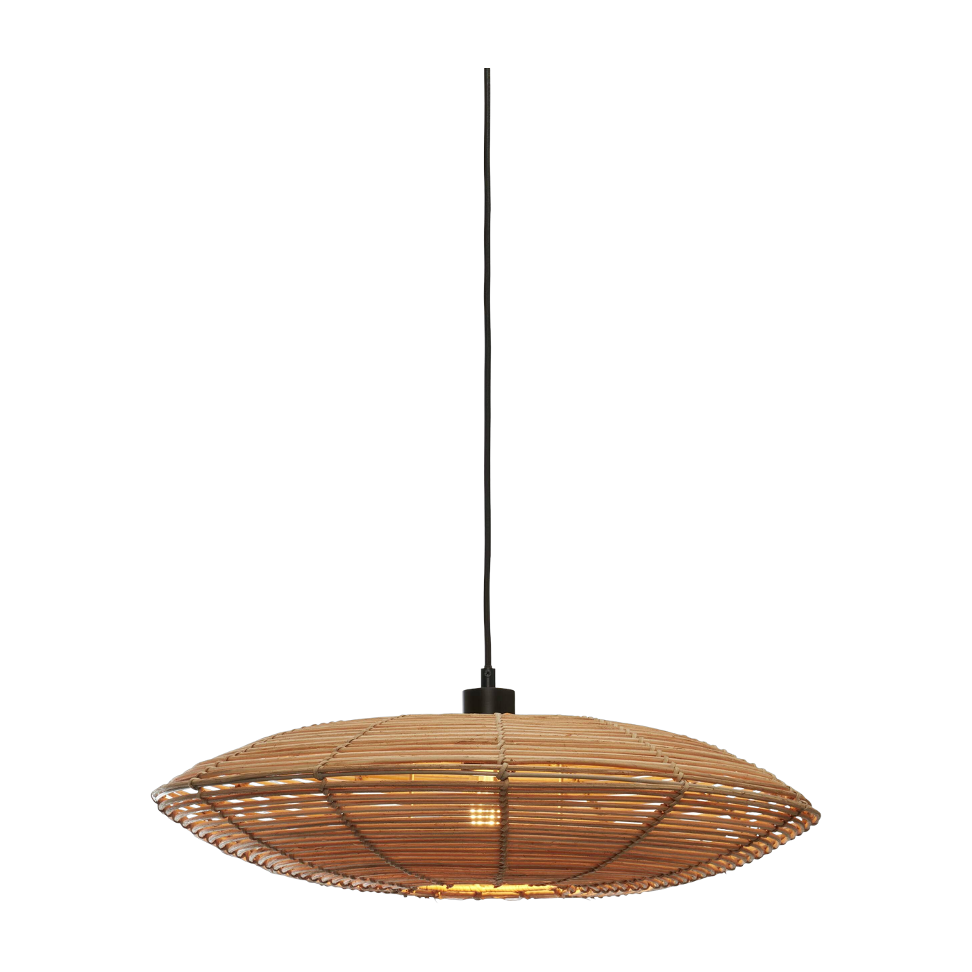 Hanging Lamp Tanami L Rattan Disc Dia.55Xh.14Cm. Natural - Good & Mojo