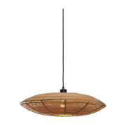 Lampada a sospensione Tanami L Rattan Disc Dia. 55Xh. 14Cm. Natural - Good & Mojo