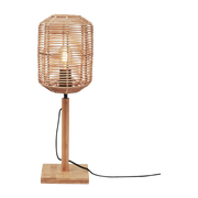 Lampe à poser en bambou naturel avec abat-jour naturel 18x45 cm Tanami - Good & Mojo