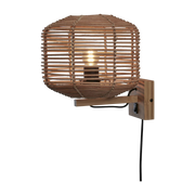 Wall Lampada Tanami Rattan Dia. 25Xh. 20Cm. Natural - Good & Mojo