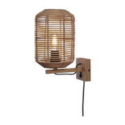 Wall Lamp Tanami Rattan Tube S Dia.18Xh.25Cm. Natural - Good & Mojo