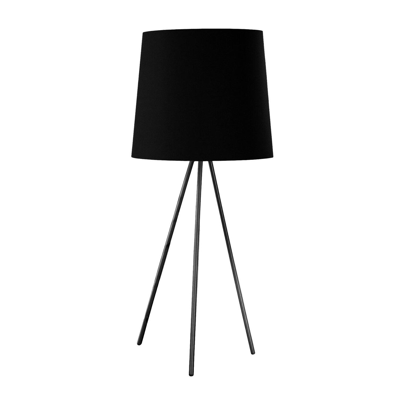Lámpara de pie en aluminio y tela negra 192 cm Eva - Martinelli Luce