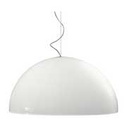 White metal suspension 85 x 42, 5 cm Blow - Martinelli Luce