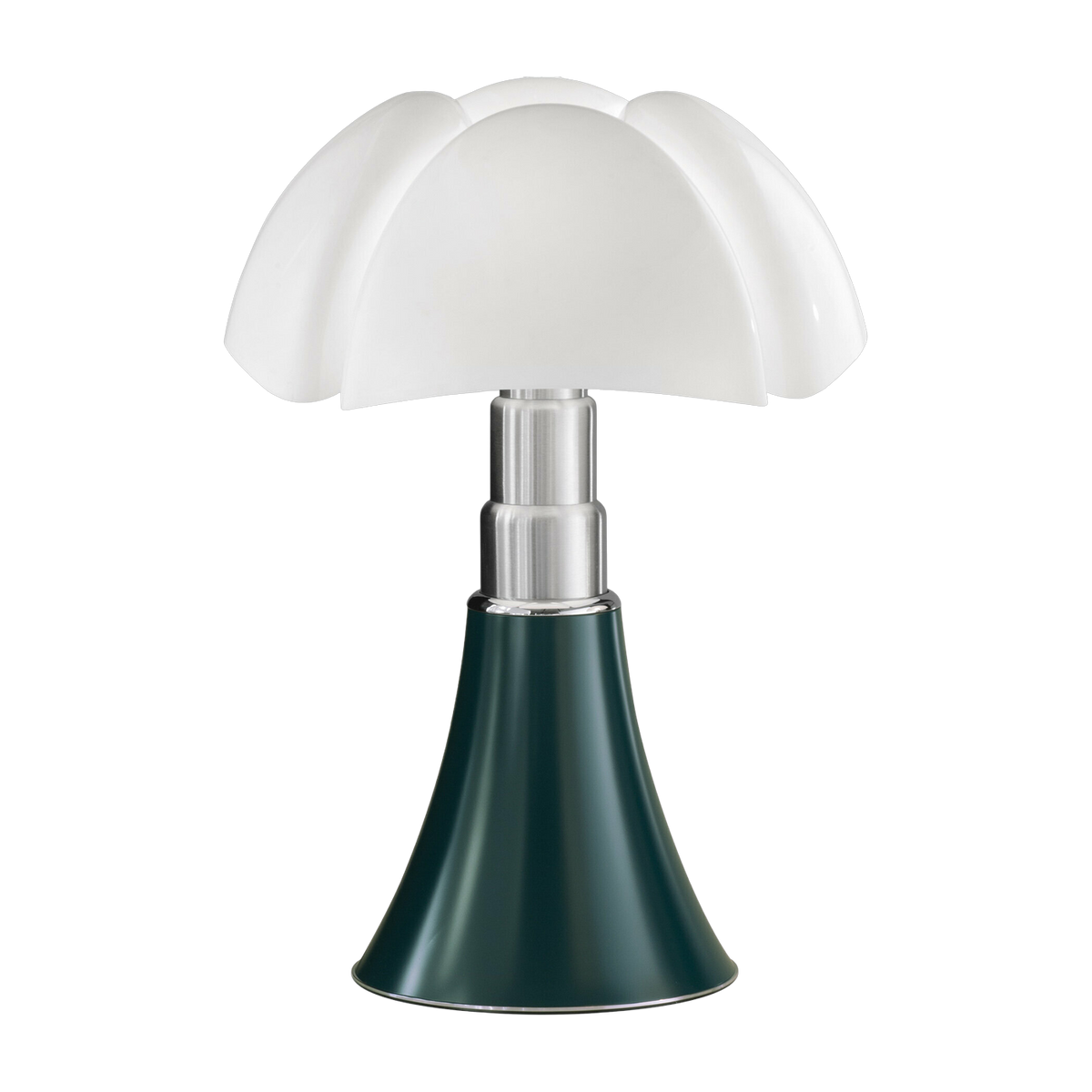 Lampe en acier inox vert agave 27 x 35 cm Mini Pipistrello - Martinelli Luce