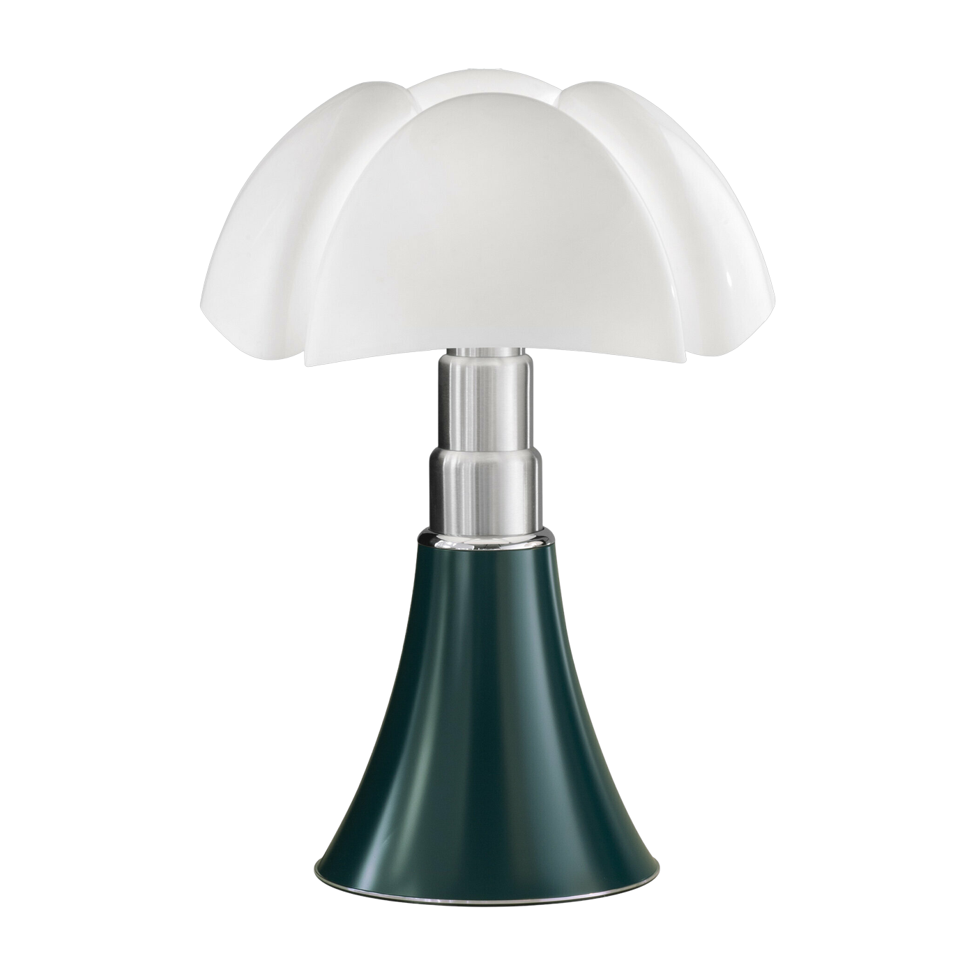 Lampe en acier inox vert agave 55 x 86 cm Pipistrello - Martinelli Luce