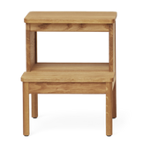 Sgabello in rovere massiccio naturale da 45 cm A line - Form & Refine