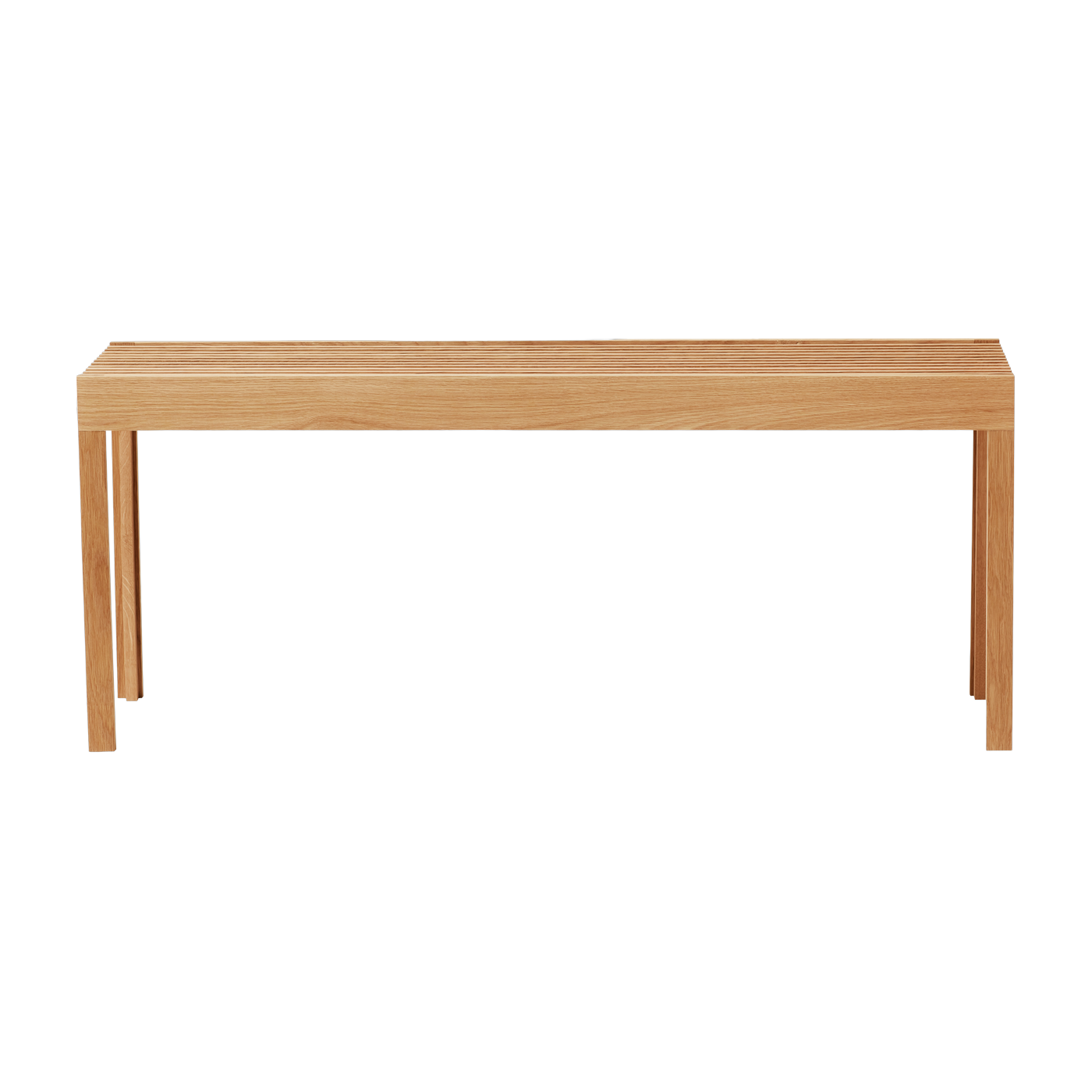 Sitzbank aus massiver Eiche 110 cm Lightweight -. Form & Refine