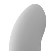 White lacquered resin wall light Gomito - Martinelli Luce