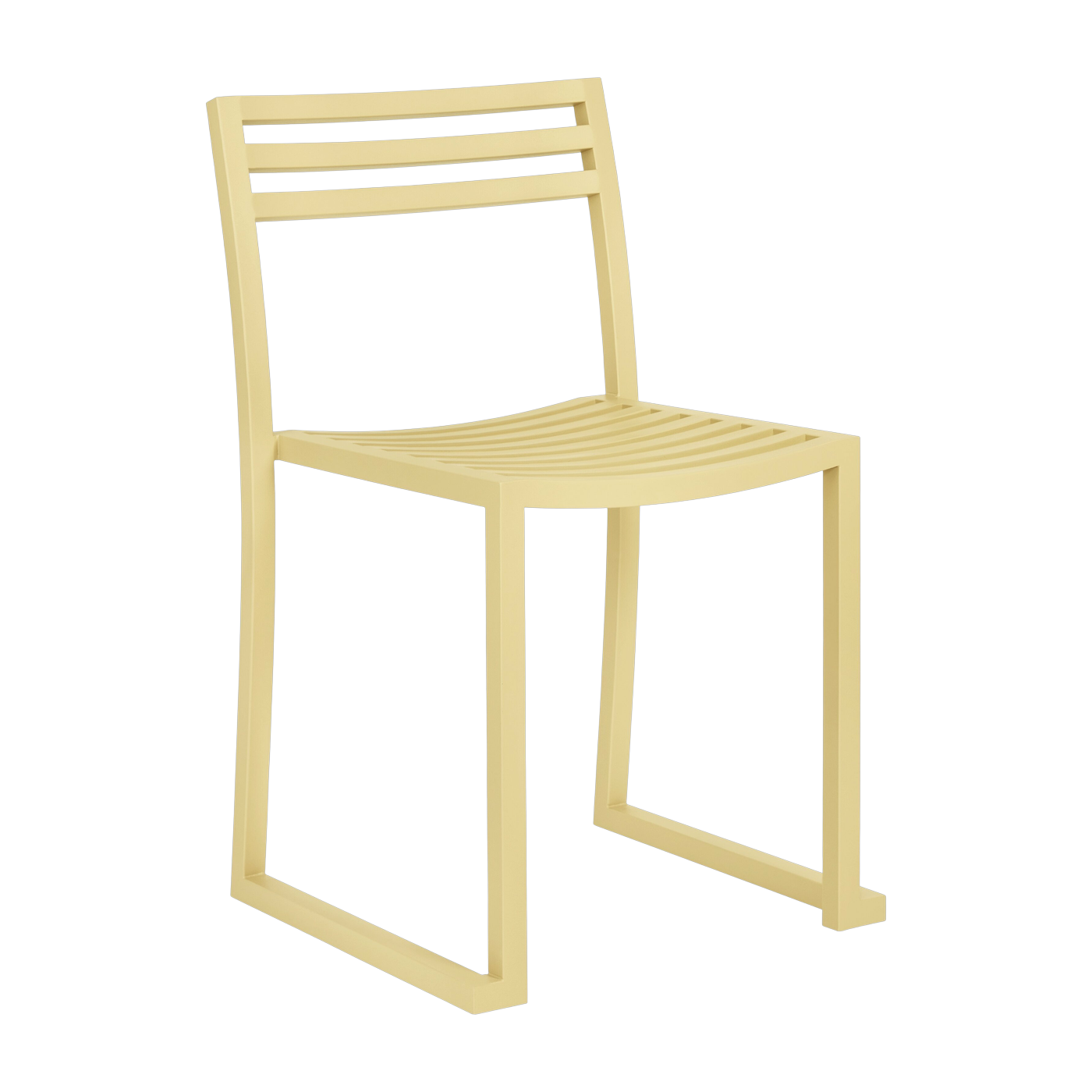 Silla de acero beige mate Chop - Hem