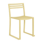 Chaise en acier beige mat Chop - Hem