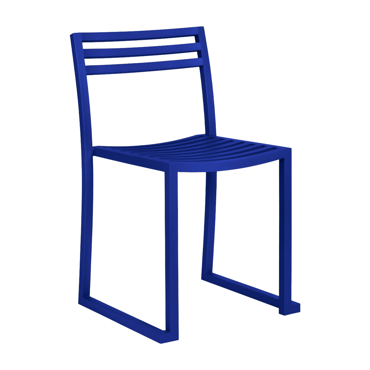 Silla de acero azul ultramar mate Chop - Hem