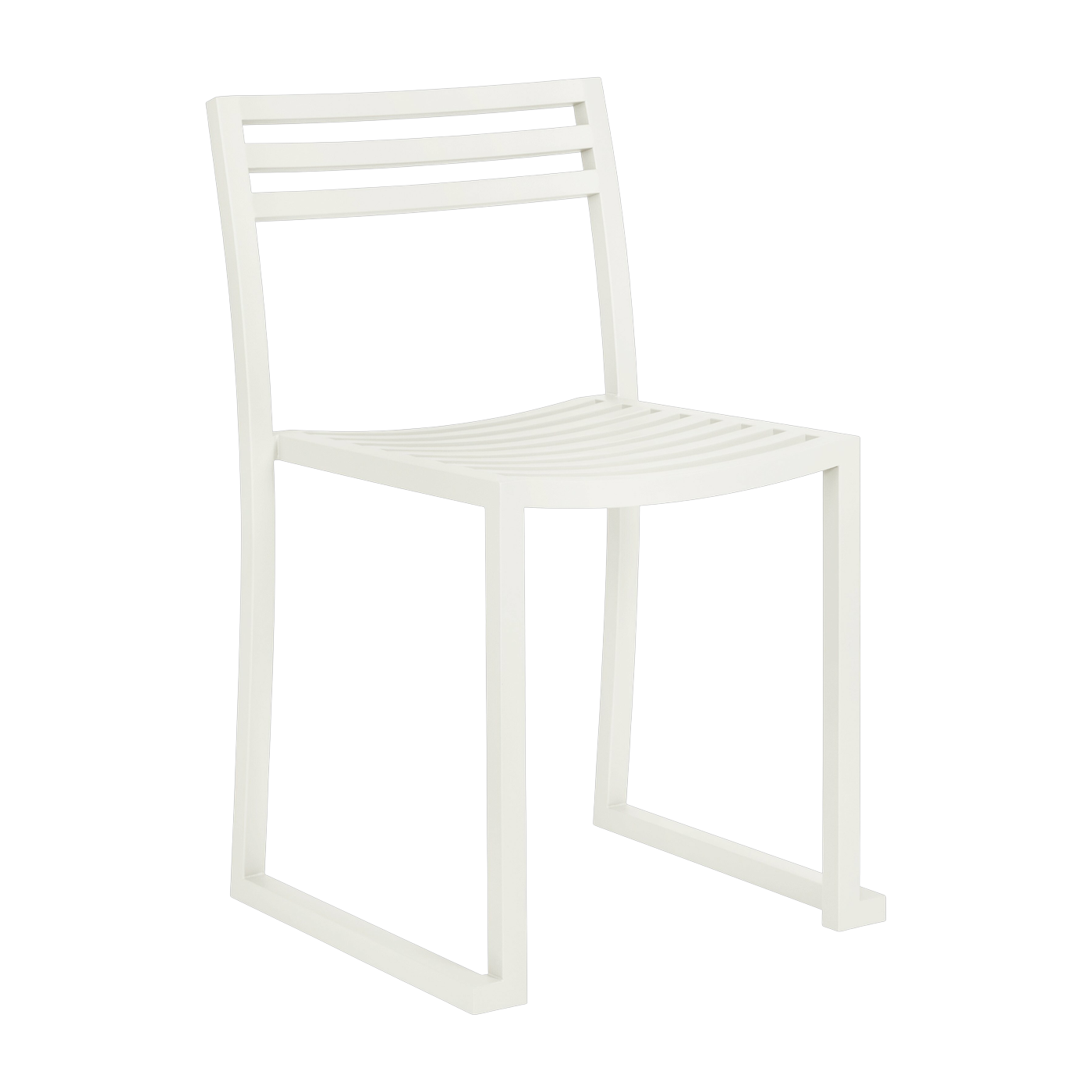 Silla de acero gris blanco mate Chop - Hem
