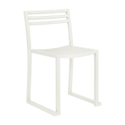 Chop grey white matte steel chair - Hem