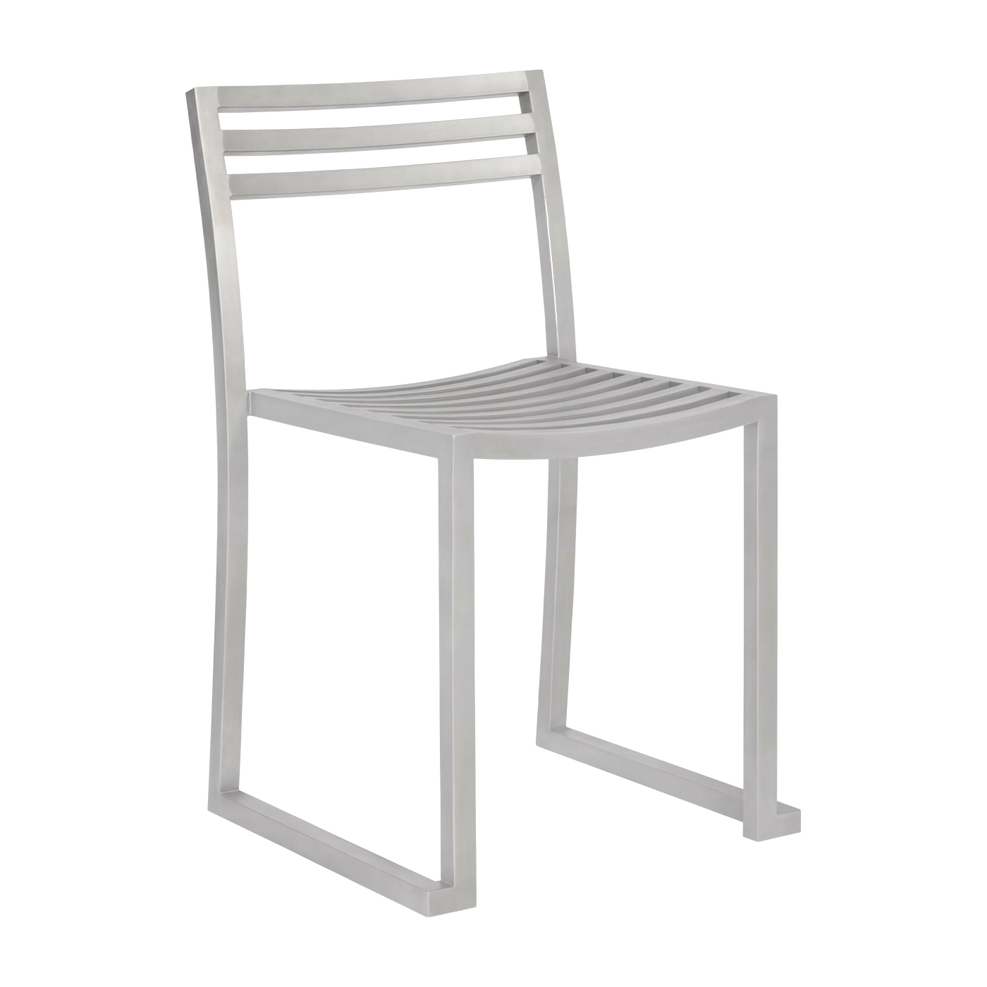 Silla de acero inoxidable mate Chop - Hem