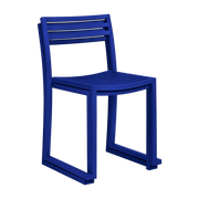 2 Chaises en acier bleu outremer mat Chop - Hem