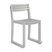 2 Stühle aus mattem Edelstahl Chop - -. Hem