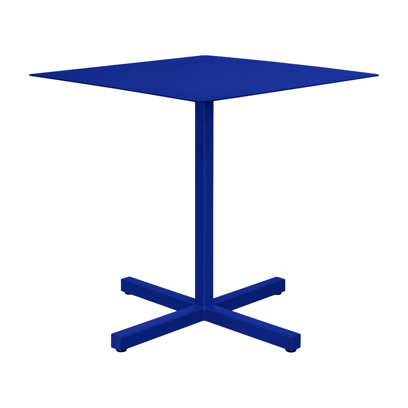 Mesa cuadrada de acero azul ultramar Chop - Hem