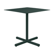 Mesa cuadrada de acero verde oscuro mate Chop - Hem