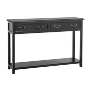 Console à tiroirs en bois de manguier noir 180 cm Moss - Nordal