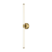 Axis, lampada da parete in alluminio dorato, 63 cm - Maytoni