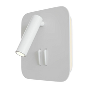 Square wall light with white aluminum switch Ios 176 - Maytoni -2
