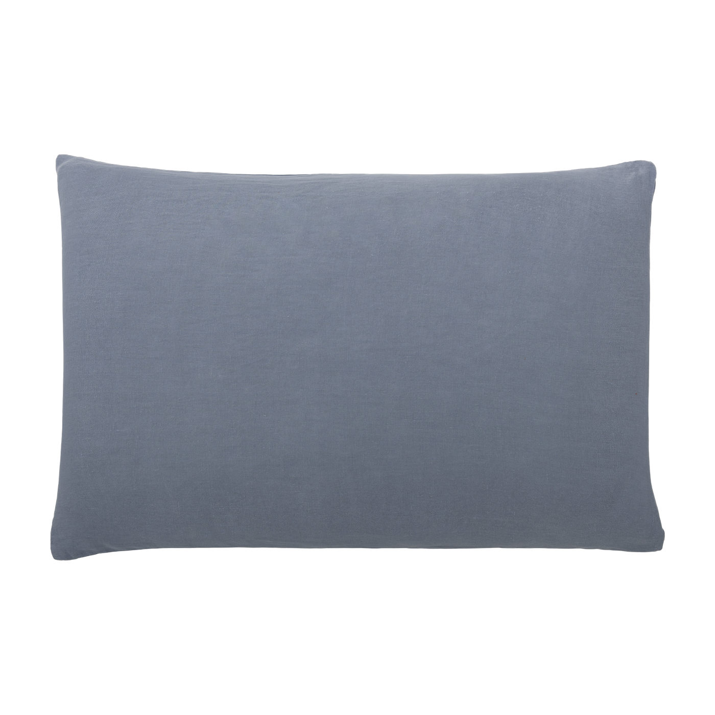 Graublauer Kopfkissenbezug aus gewaschenem Leinen 50 x 70 cm -. The Cool Republic
