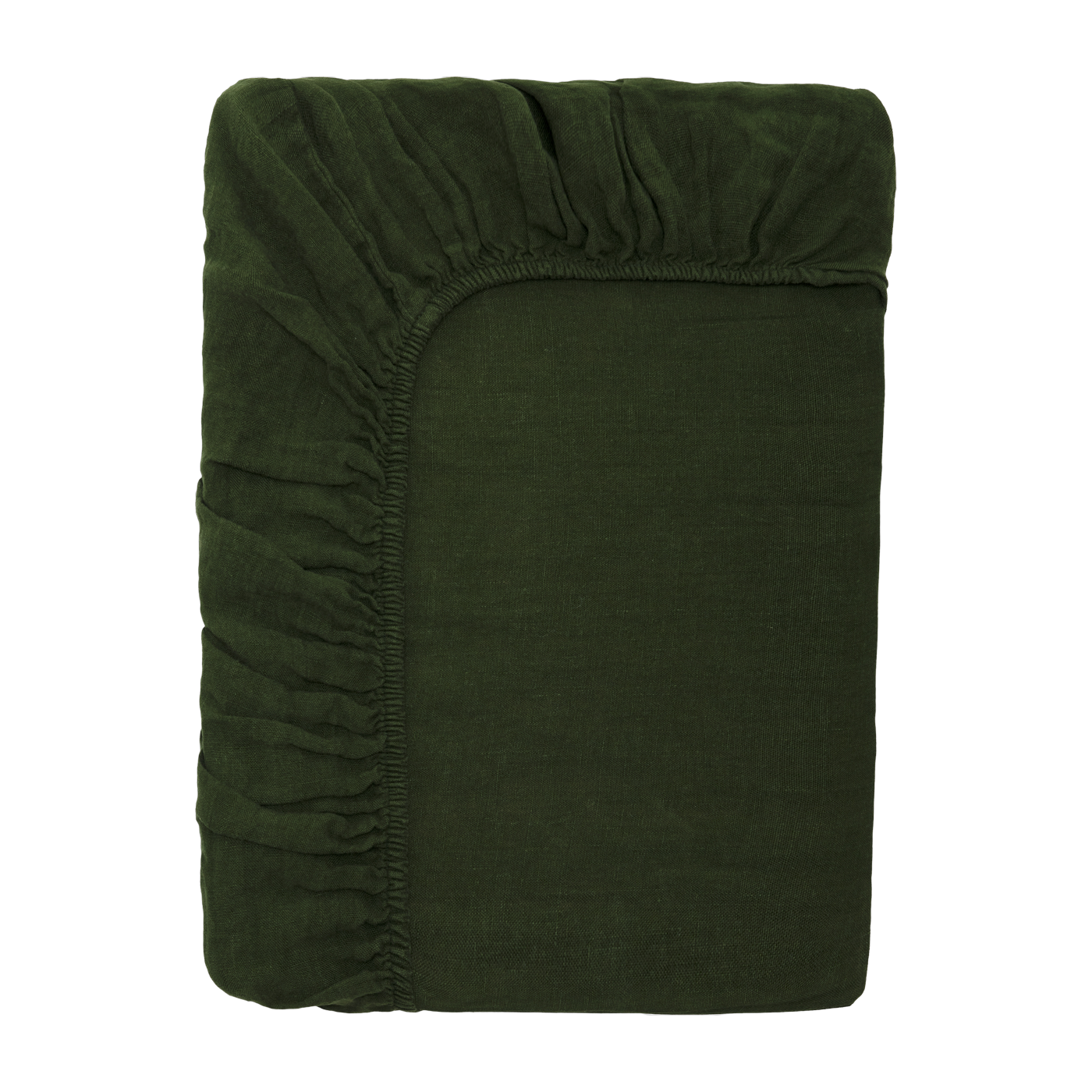 Drap housse en lin lavé sapin 90 x 200 cm - The Cool Republic