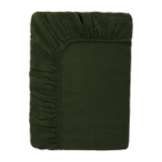 Drap housse en lin lavé sapin 90 x 200 cm - The Cool Republic