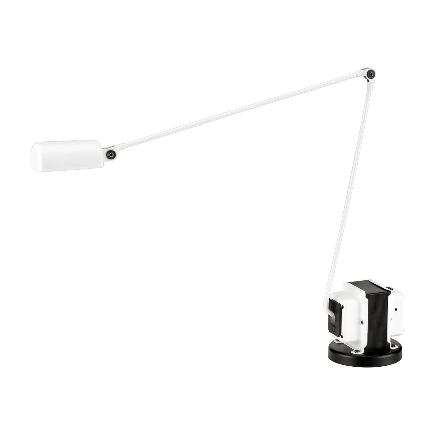 bureau lamp in matt white metal Daphine Halogen - Lumina