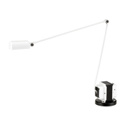 bureau lamp in matt white metal Daphine - Lumina