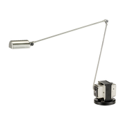 Lampada di bureau in metallo argentato Daphine alogena - Lumina