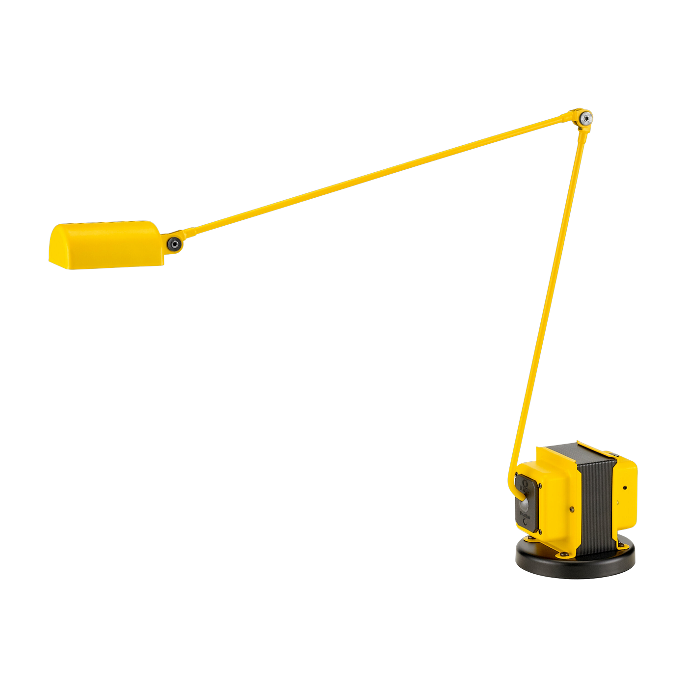 bureau lamp in matt yellow metal Daphine - Lumina