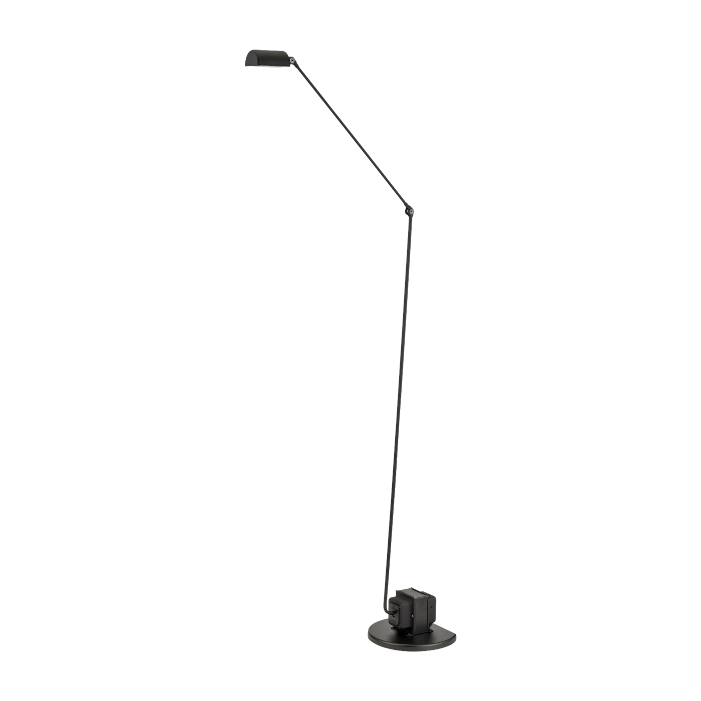 Black metal floor lamp Daphine Halogen Terra - Lumina