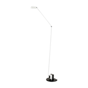 Lampada da terra in metallo bianco opaco Daphine alogeno Terra - Lumina