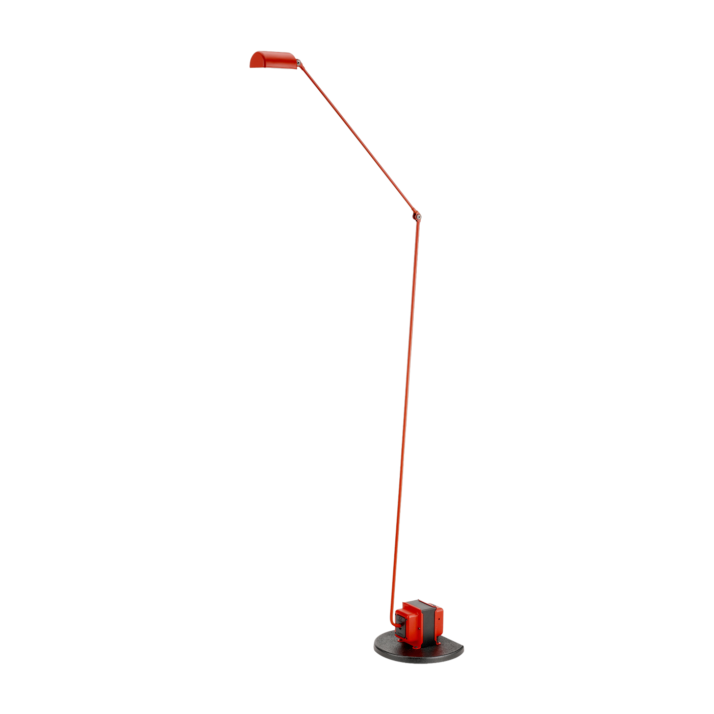 Matte red metal floor lamp Daphine Terra - Lumina