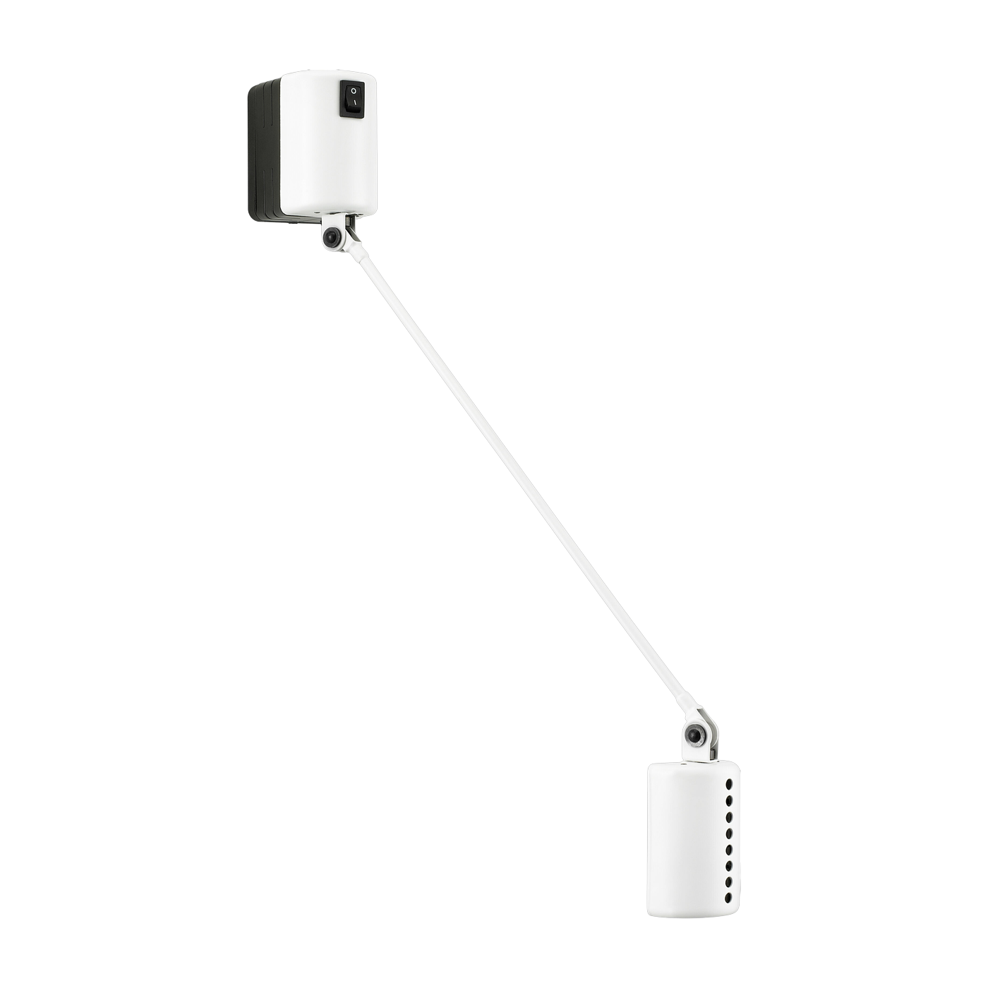 Matte white metal wall light Daphine Parete - Lumina