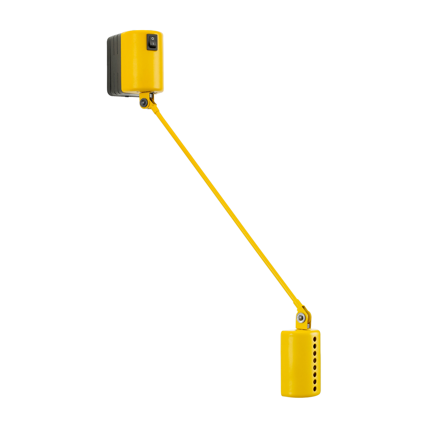 Matte yellow metal wall sconce Daphine Parete - Lumina