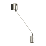Silver metal wall sconce Daphine Parete - Lumina
