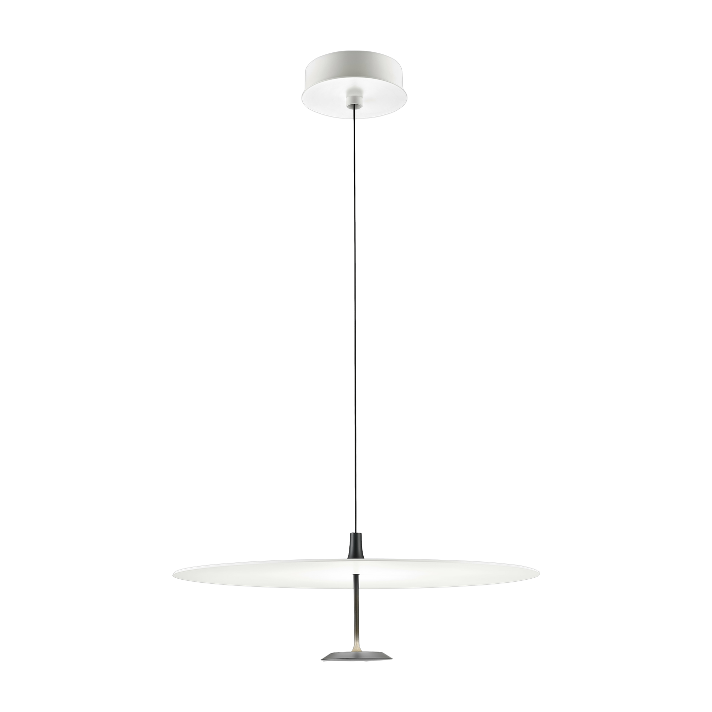 مصباح معلق من المعدن الأسود Dot 600 Lite - Lumina