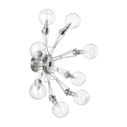 Lampada da parete Matrix 8P in metallo argentato - Lumina