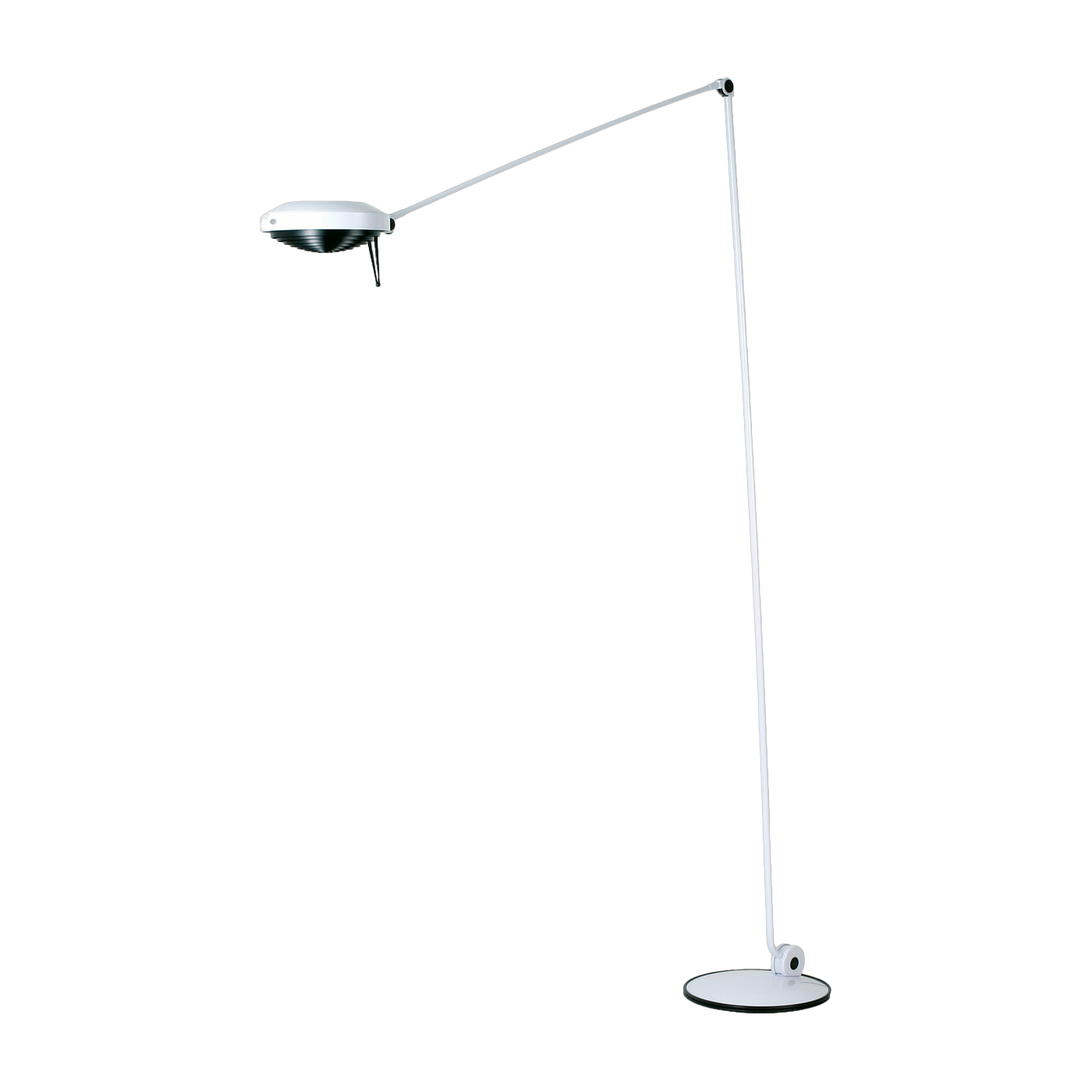 Lampada da terra in metallo bianco opaco Elle - Lumina