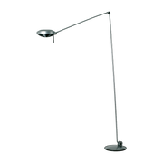 Silver metal floor lamp Elle - Lumina
