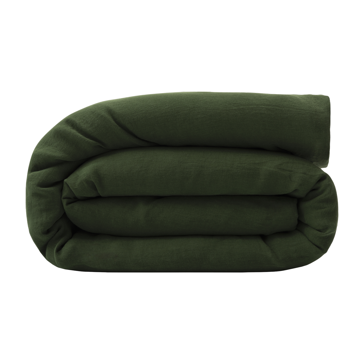 Fir tree comforter cover in washed linen 200 x 200 cm - The Cool Republic