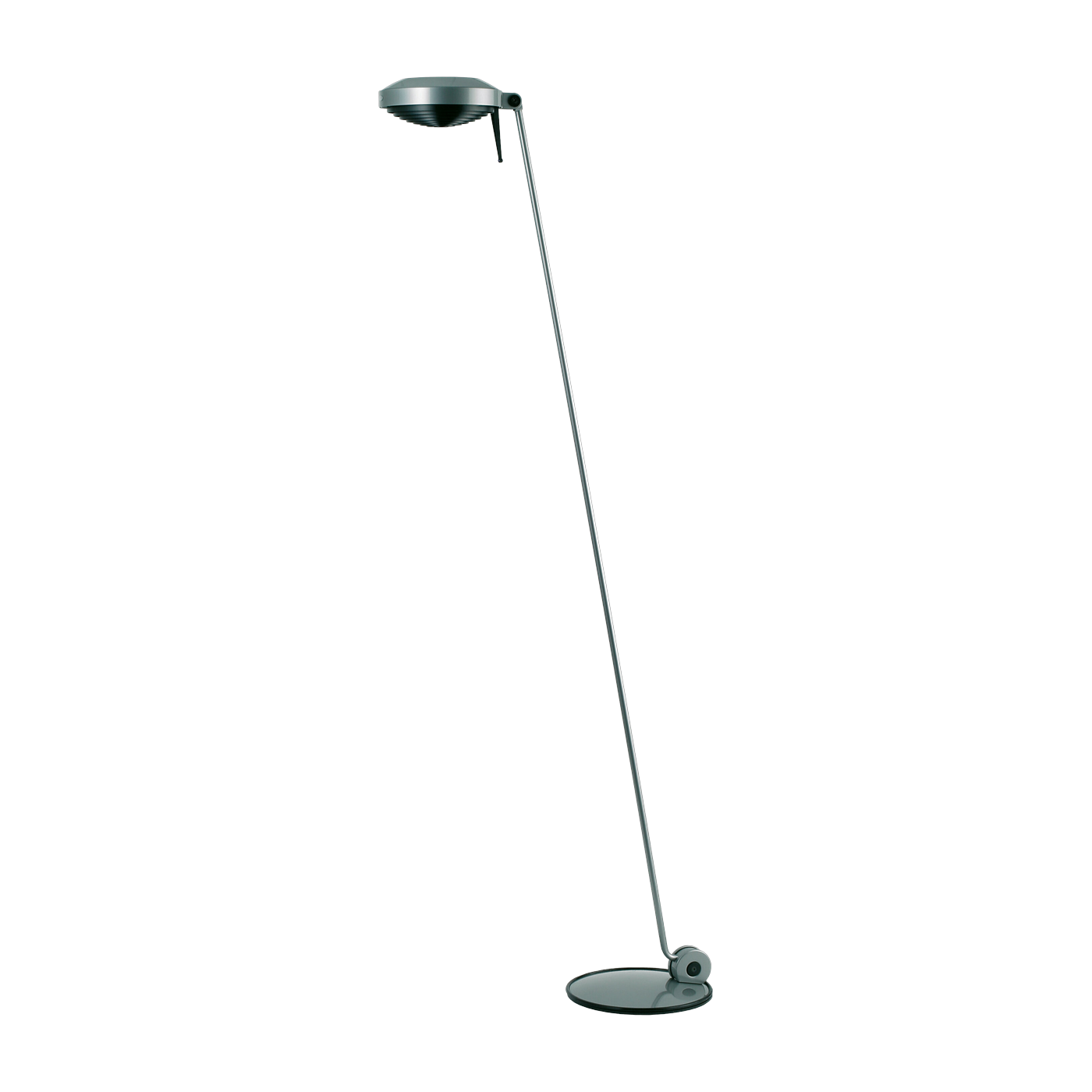 Lampada da terra in metallo argentato Elle 1 - Lumina