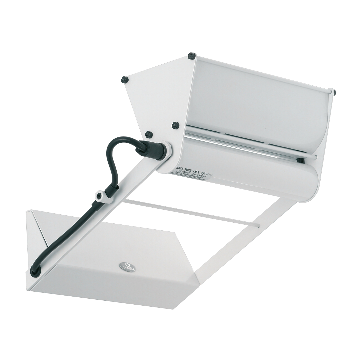 Lámpara de pared de metal blanco Opus Parete - Lumina