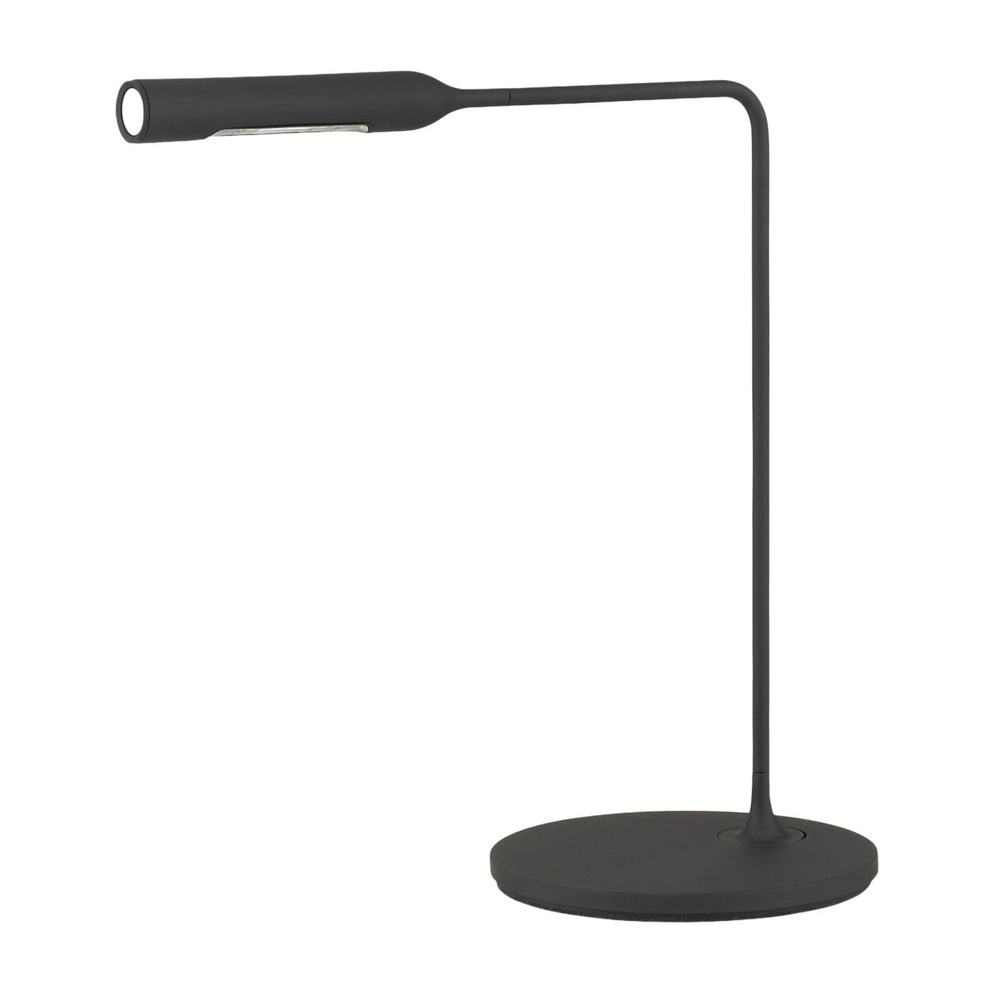 Lampada da tavolo in metallo nero Flo Bedside - Lumina