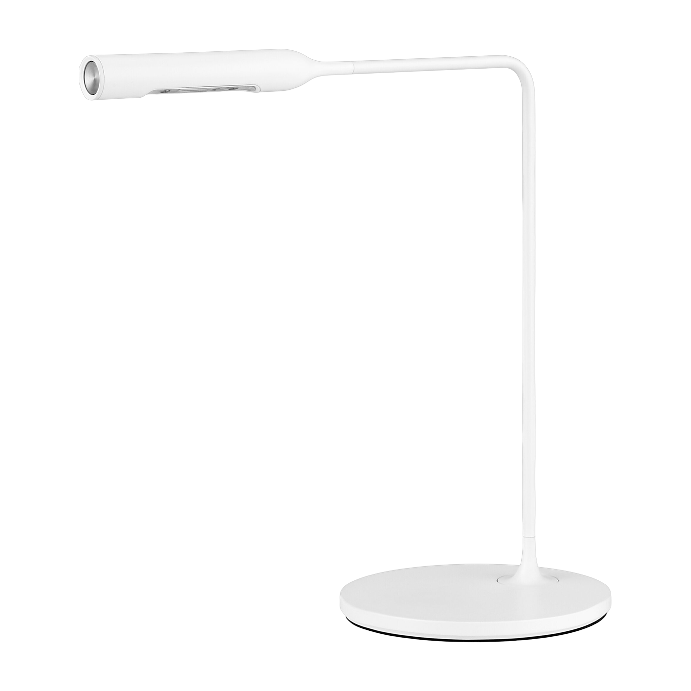 Lampada da tavolo in metallo bianco opaco Flo Bedside - Lumina