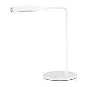 Matte white metal table lamp Flo Bedside - Lumina